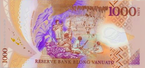 P13 Vanuatu 1000 Vatu Year 2014