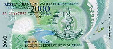 P14 Vanuatu 2000 Vatu Year 2014 (Polymer)
