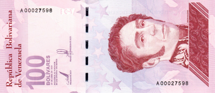 PN119 Venezuela - 100 Bolivares Year 2021