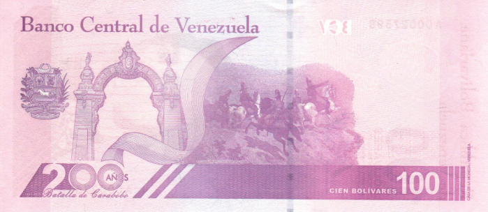 PN119 Venezuela - 100 Bolivares Year 2021