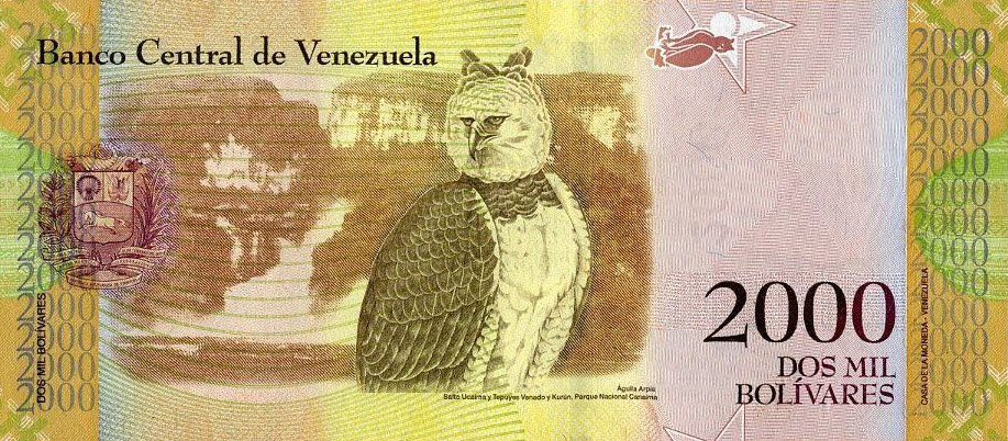 P 96 Venezuela 2000 Bolivares Year 2016