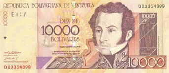 P 85c Venezuela 10.000 Bolivares Year 2002