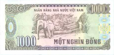 P106c Vietnam 1000 Dong Year 1988