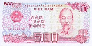 P101 Vietnam 500 Dong Year 1988