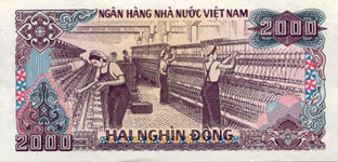 P107 Vietnam 2000 Dong Year 1988