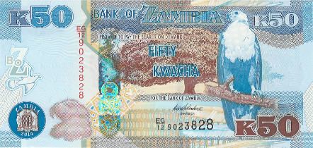 P53 Zambia 50 Kwacha Year 2014