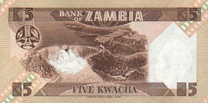 P25d Zambia 5 Kwacha Year nd