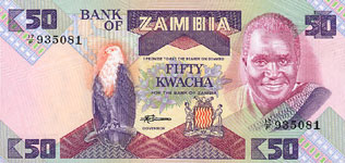 P28 Zambia 50 Kwacha Year nd