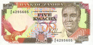 P30 Zambia 5 Kwacha Year nd