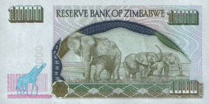 P 12 Zimbabwe  1000 Dollar Year 2003