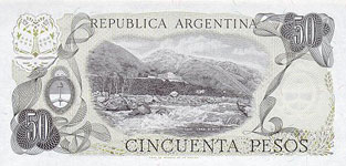 P301a Argentina 50 Pesos Year ND
