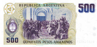 P316 Argentina 500 Pesos Year nd