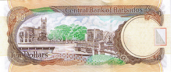 P68 Barbados 10 Dollars Year 2007