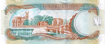 P70a Barbados 50 Dollars Year 2007