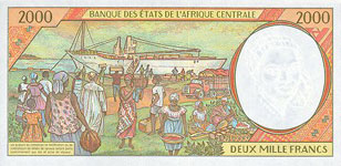 P103 CG Congo Republic 2000 Francs Year 2000