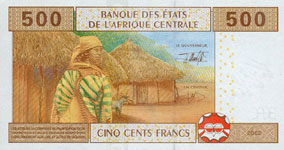 P606 C Chad    500 Francs Year 2002