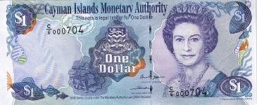 P33c Cayman Islands 1 Dollar Year 2006
