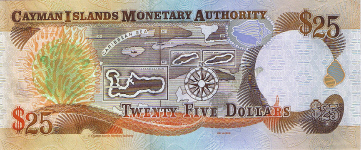 P36 Cayman Islands 25 Dollars Year 2006
