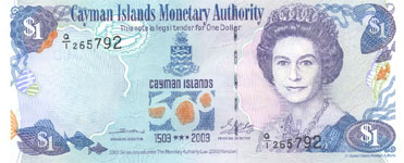 P30 Cayman Islands 1 Dollar Year 2003