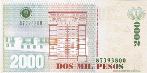 P457b Colombia 2000 Pesos Year 2006