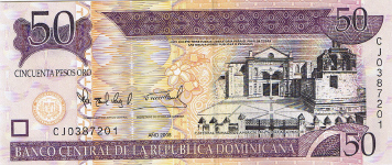 P176b Dominican Rep. 50 Pesos Year 2008