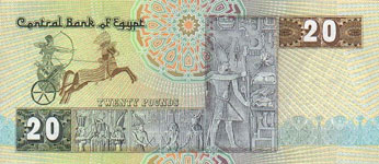 P 52c Egypt 20 Pound Year 1978