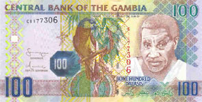 P29b Gambia 100 Dalasis Year ND (2010)