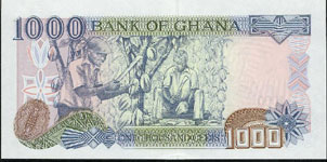 P32h/i Ghana   1000 Cedis Year 2002/2003