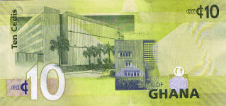 P39b Ghana 10 Cedis year 2010