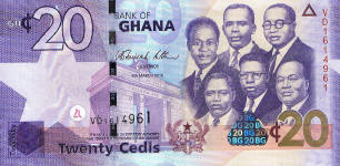 P40b Ghana 20 Cedis year 2010