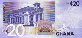 P40b Ghana 20 Cedis year 2010