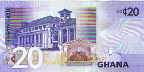 P40a Ghana 20 Cedis Year 2007
