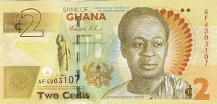 P37A Ghana 2 Cedis year 2010
