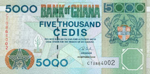 P34l Ghana   5000 Cedis Year 2003