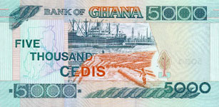 P34l Ghana   5000 Cedis Year 2003