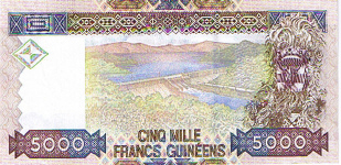 P41a Guinea 5000 Francs Year 2006