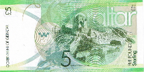 P35 Gibraltar 5 Pounds year 2011