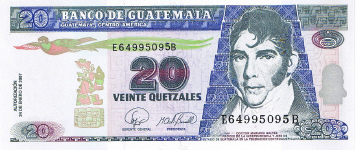 P112b Guatamala 10 Quetzales Year 2007