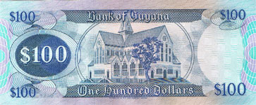 P28 Guyana 100 Dollar Year nd