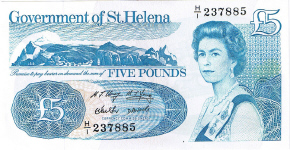 P11 St Helena 5 Pounds Year nd