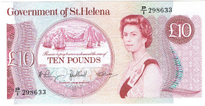 P 8b St Helena 10 Pounds Year nd