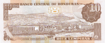 P 92 Honduras 10 Lempiras Year 2006