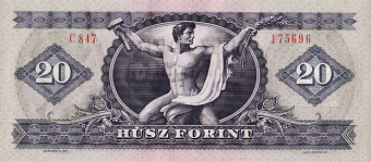 P169  Hungary 20 Forint Year 1975 V