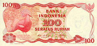 P122 Indonesia 100 Ruphia Year 1984