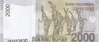 P148a Indonesia 2000 Rupiah year 2009