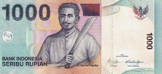 P141 Indonesia 1000 Ruphia Year 2009