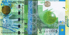 P36 Kazakhstan 2000 Tenge year 2011