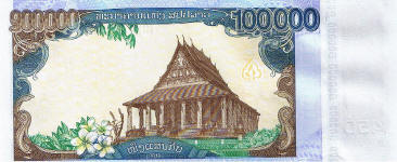 P40 Laos 100.000 Kip year 2010