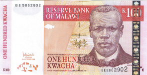 P54a Malawi 100 Kwacha Year 2005