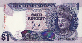 P27b Malaysia 1 Ringgit Year nd V